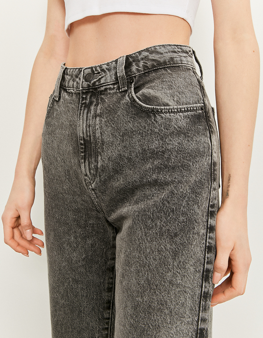 TALLY WEiJL, Jeans Straight a Vita Alta Grigi for Women