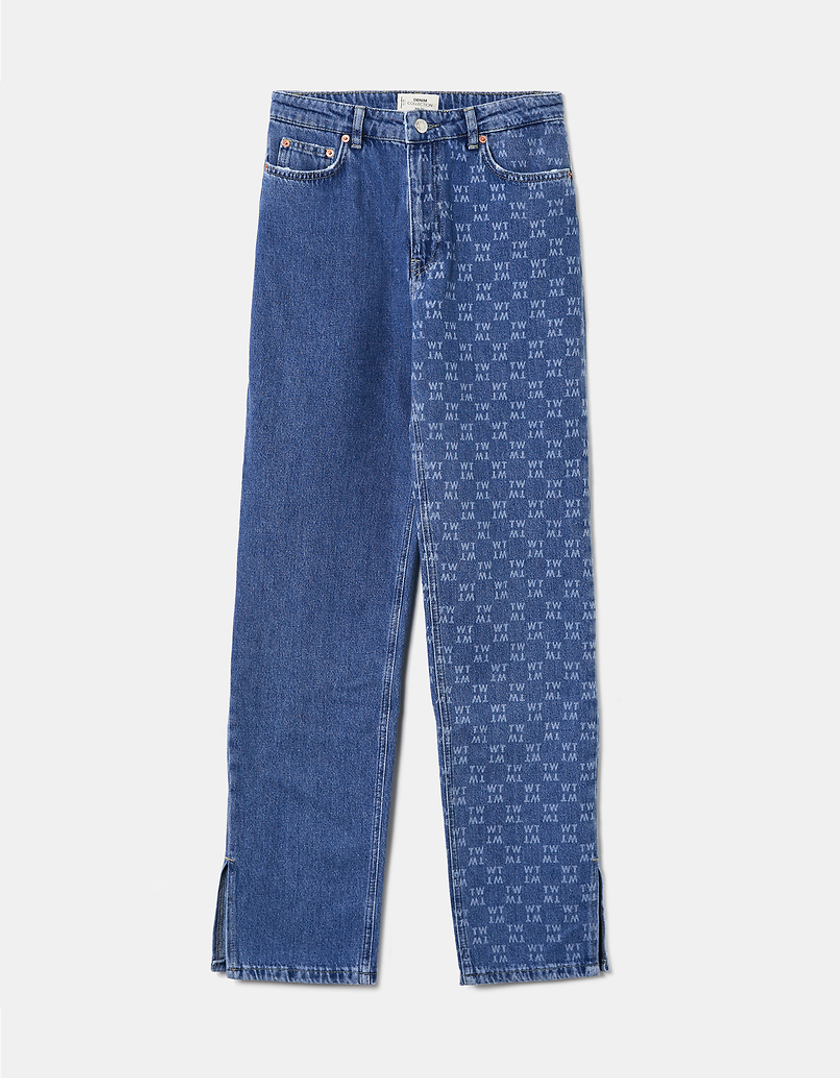 TALLY WEiJL, Blue  High Waist Straight Leg Jeans for Women