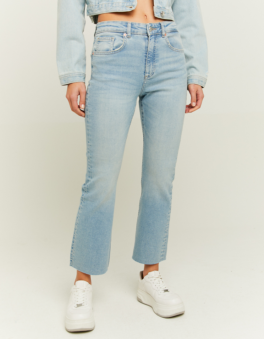 TALLY WEiJL, Mid Waist Kick Flare Comfort Jeans for Women