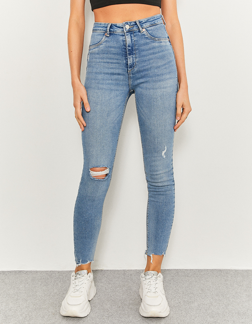 TALLY WEiJL, Jeans Push Up A Vita Alta Blu  for Women