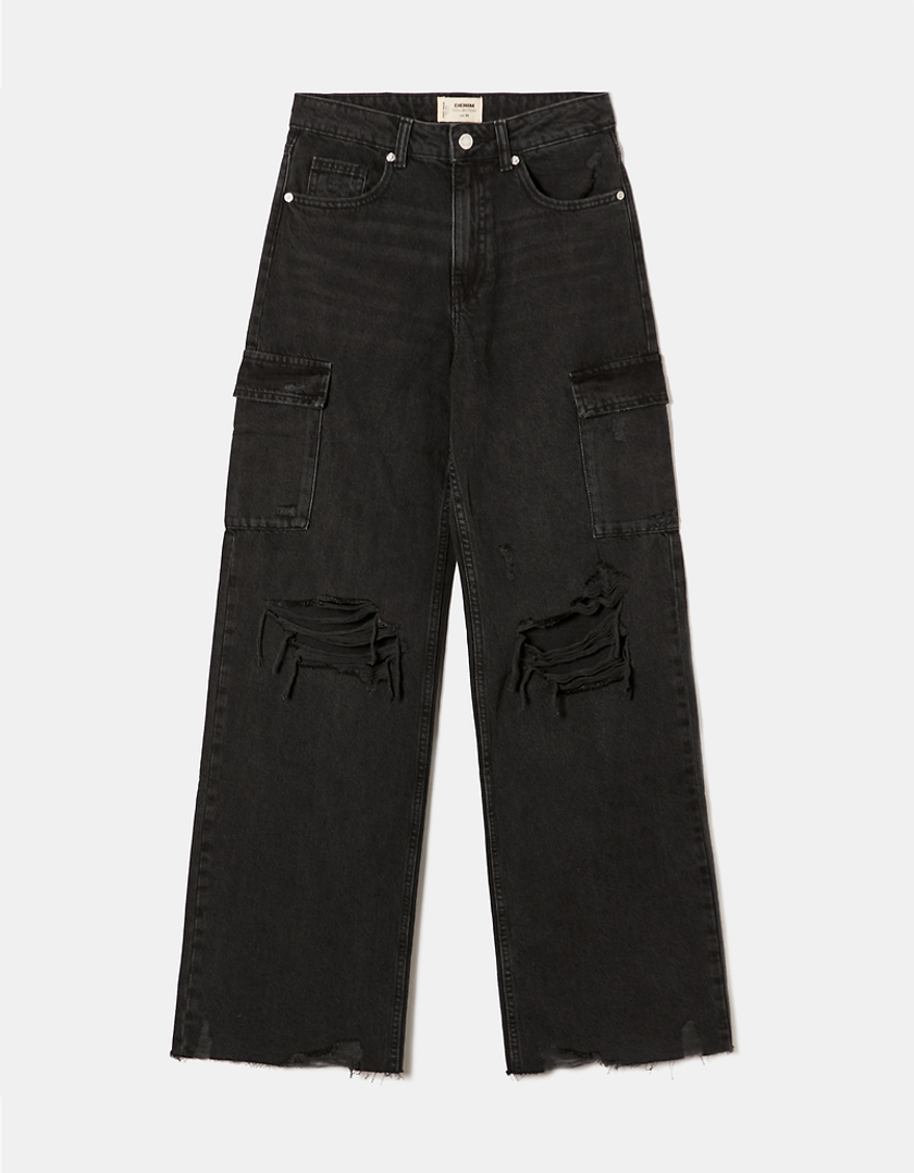 TALLY WEiJL, Jeans Cargo Taille Haute for Women