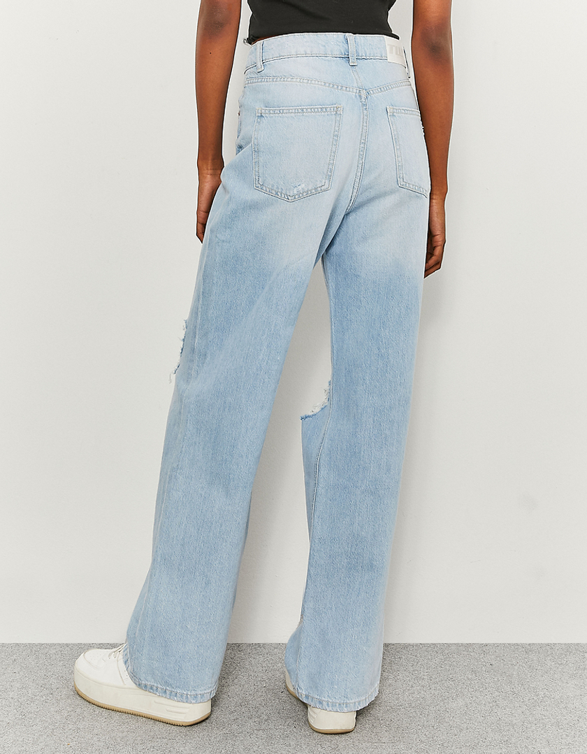 TALLY WEiJL, Jeans Wide Leg Con Strappi for Women