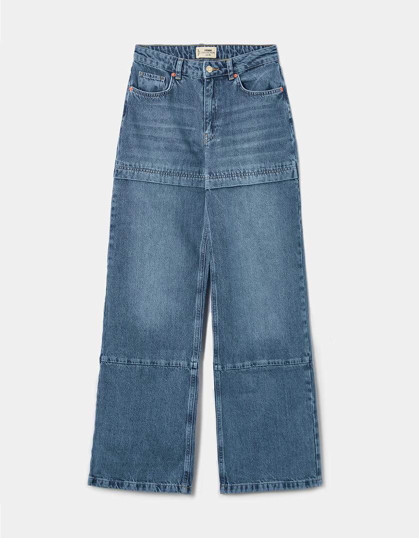 TALLY WEiJL, Szerokie jeansy z detalem z wysokim stanem for Women