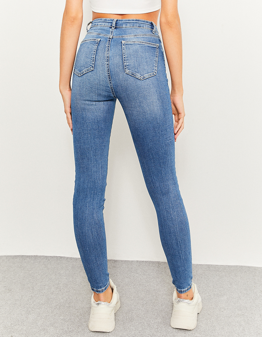 TALLY WEiJL, Jeans Taille Haute Skinny Bleu  for Women
