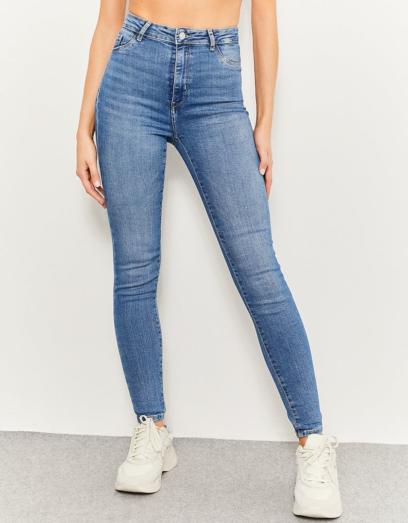 TALLY WEiJL, Jeans Taille Haute Skinny Bleu  for Women
