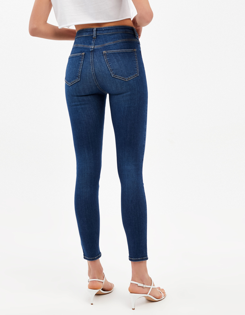 TALLY WEiJL, Blaue High Waist Skinny Jeans for Women