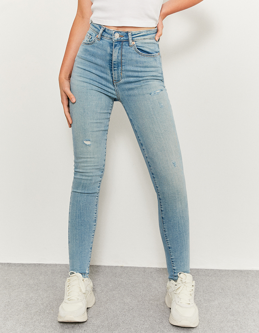 TALLY WEiJL, Jeans Skinny A Vita Alta Blu  for Women