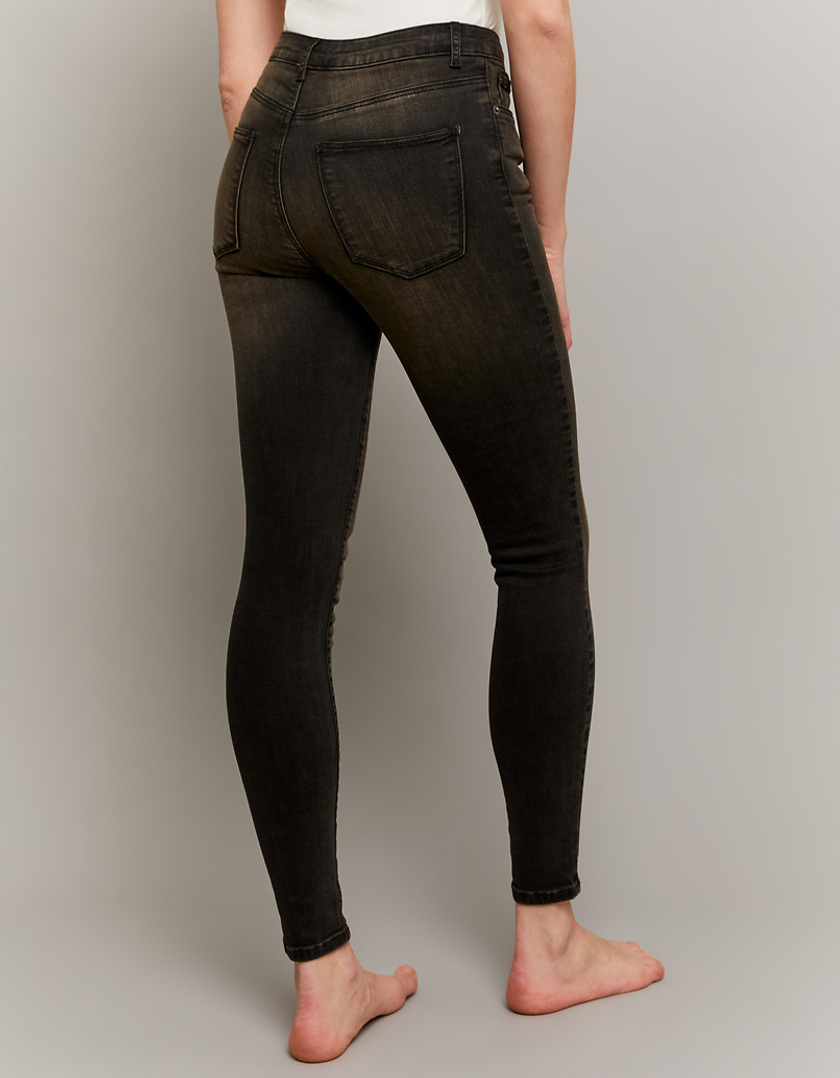 Jean Skinny Nina Carter Femme - Taille Haute, Effet Délavé - 65% Coton, Élastique - Style Tendance