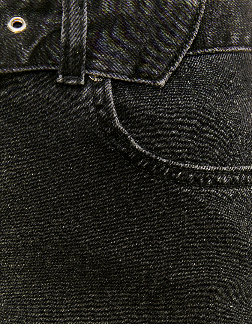 TALLY WEiJL, Jeans Taille Haute Large Noir for Women