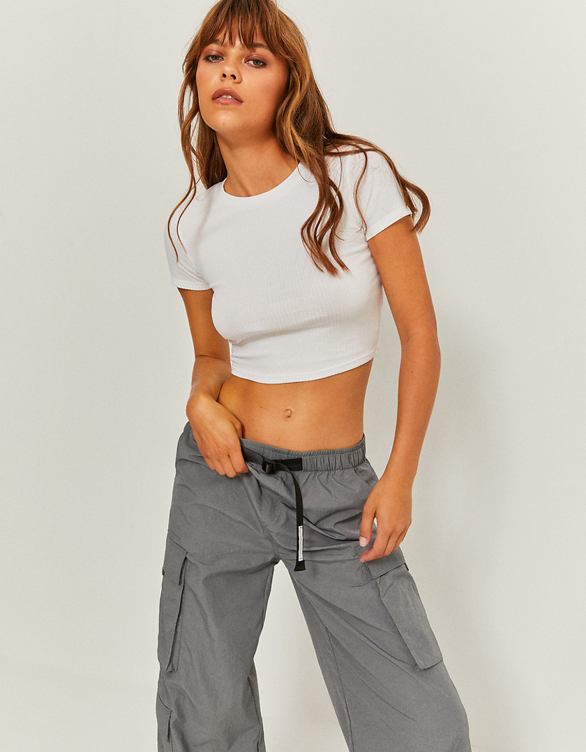 Lily High Rise Cargo Jeans - White | Fashion Nova, Jeans | Fashion Nova