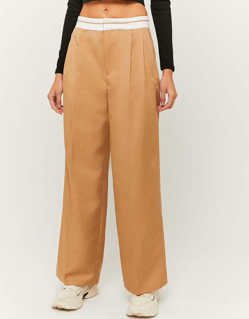 TALLY WEiJL, Pantalon Taille Haute Brun for Women