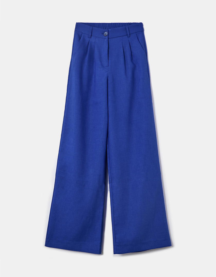 TALLY WEiJL, Blue High Waist Wide leg Trousers for Women