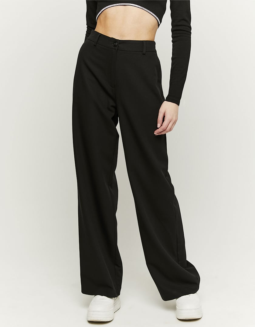 TALLY WEiJL, Pantalon Large Taille Taute Noir for Women