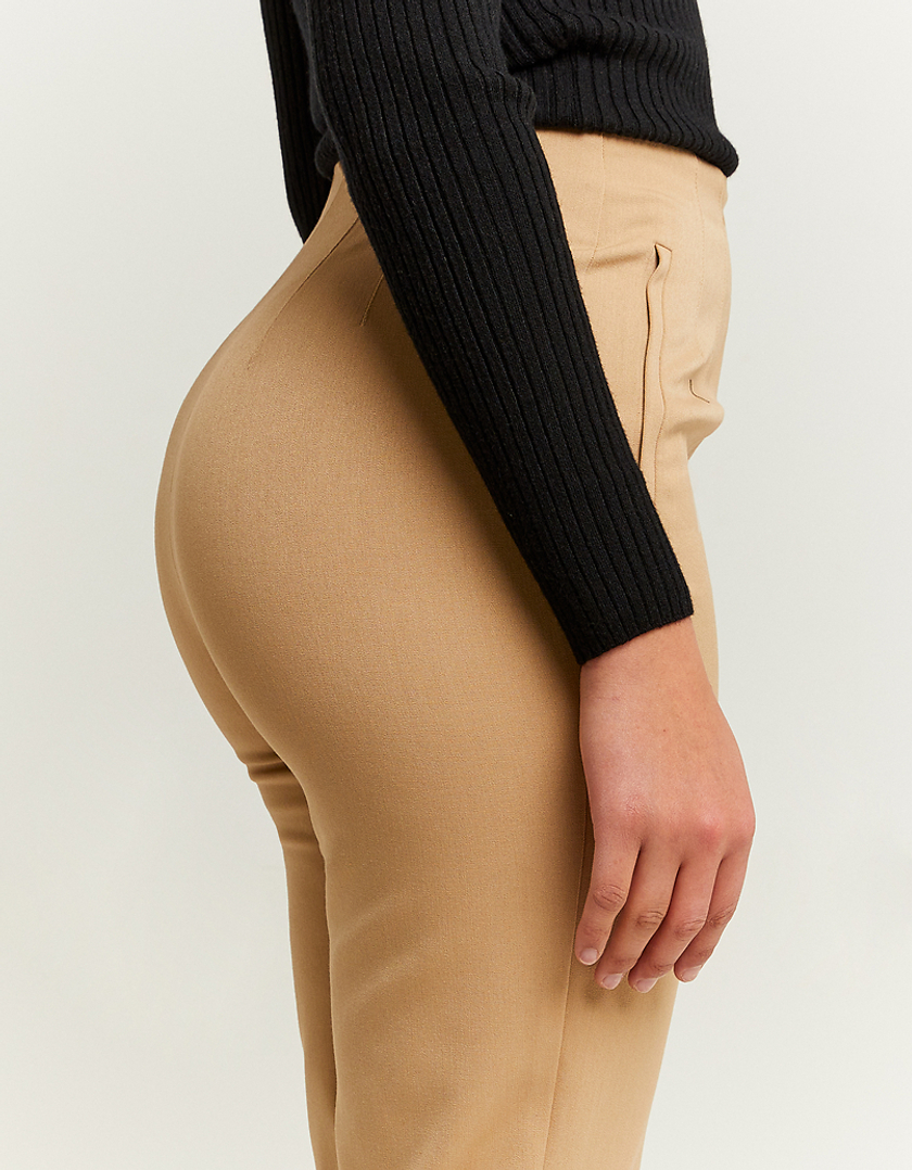 TALLY WEiJL, Brown High Waist Elegant Chinos Trousers for Women