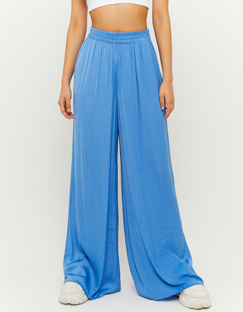 TALLY WEiJL, Pantalon Jambe Large Taille Haute Bleu for Women