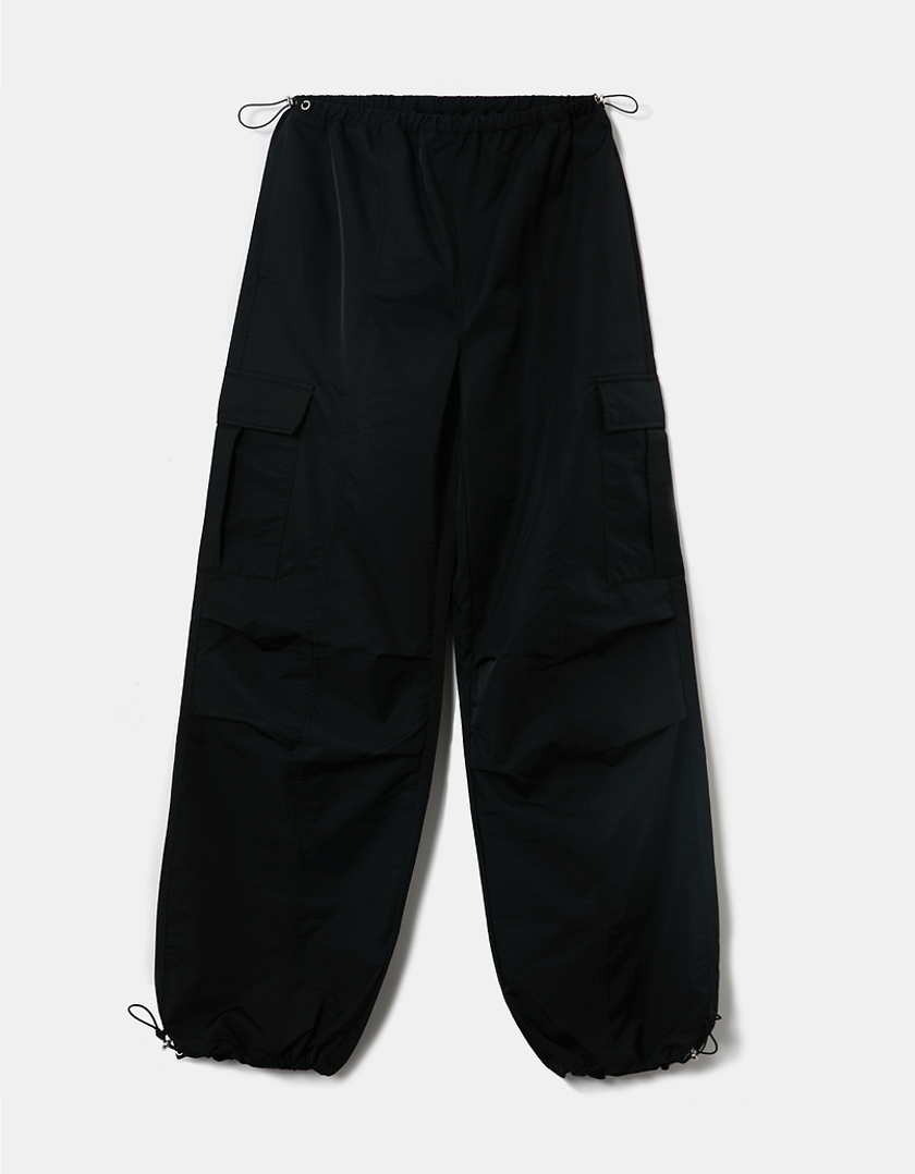 TALLY WEiJL, Pantalon Parachute Taille Haute Noir for Women
