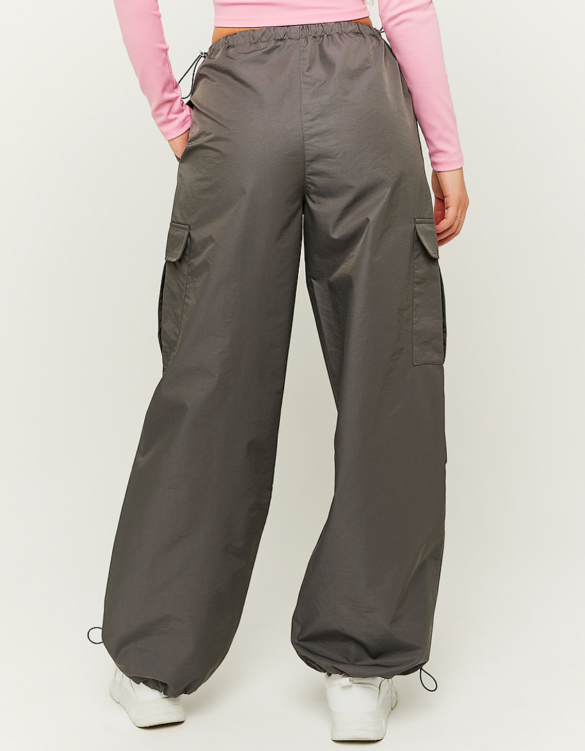 TALLY WEiJL, Grey High Waist Parachute Trousers for Women