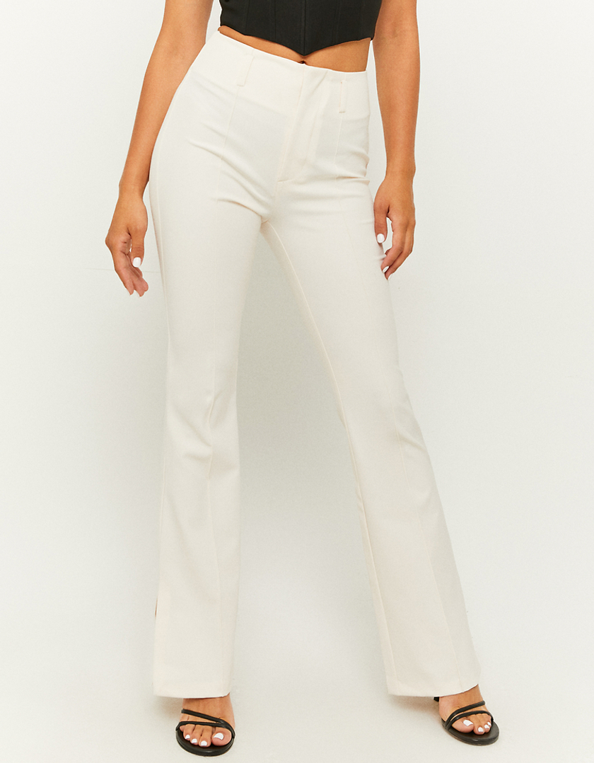 TALLY WEiJL, Pantalon Flare Taille Haute Blanc for Women