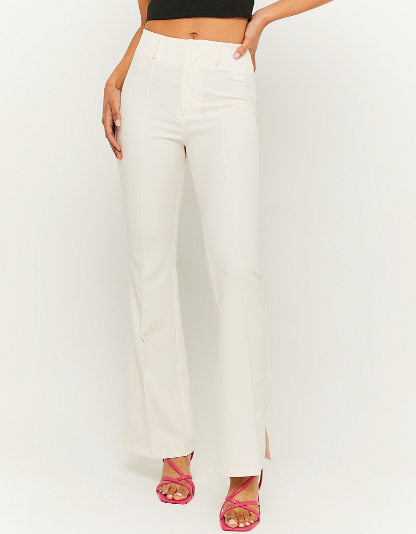 TALLY WEiJL, Pantalon évasé Taille Haute Blanc for Women