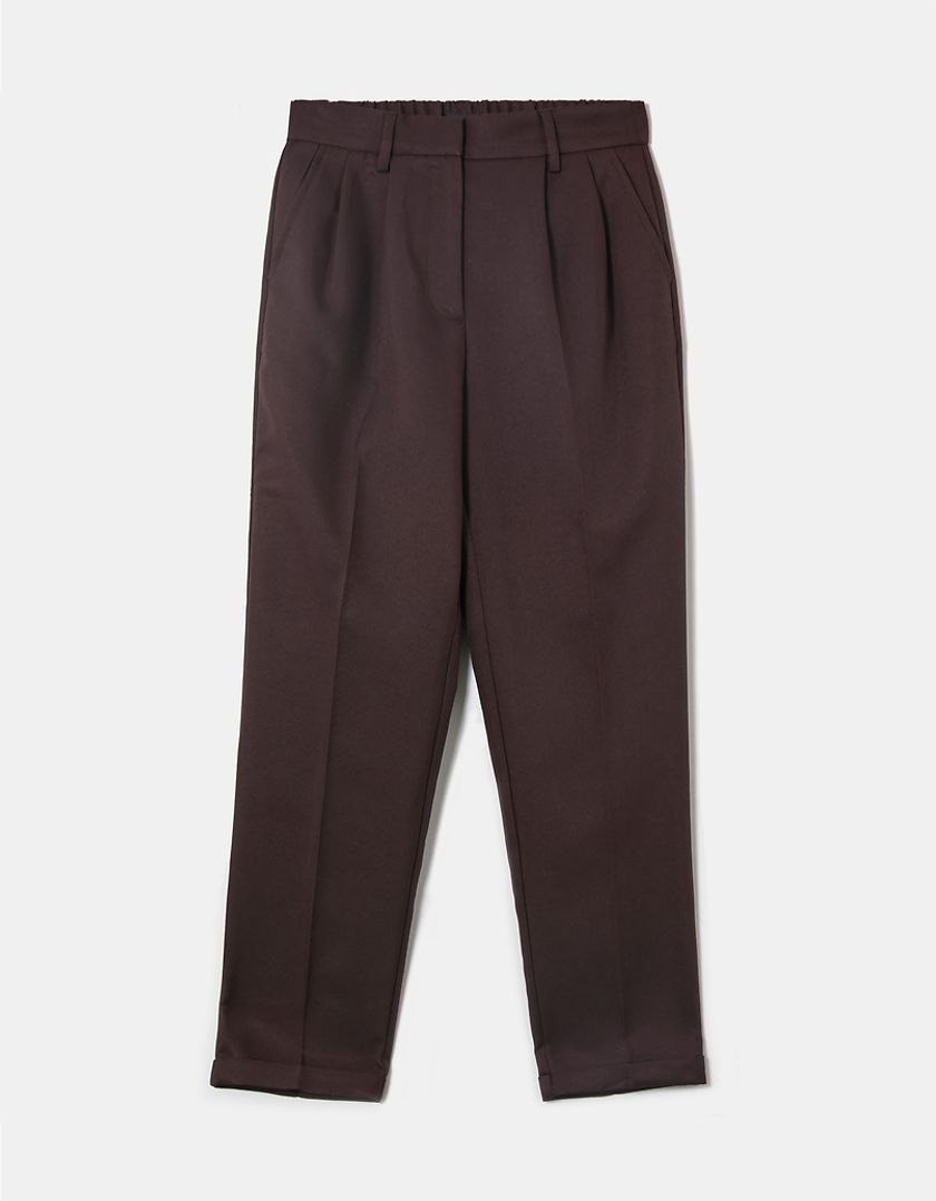 TALLY WEiJL, Pantalon Droit Taille Haute Brun for Women