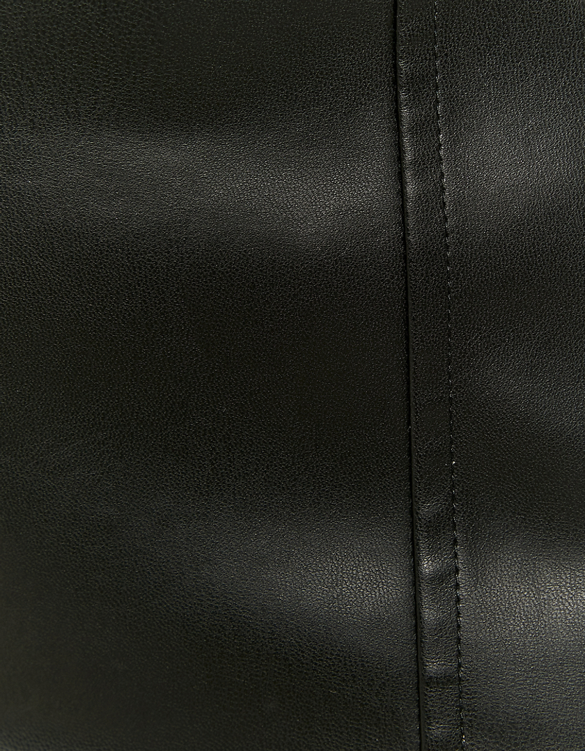 TALLY WEiJL, Czarne spodnie ze skóry ekologicznej for Women