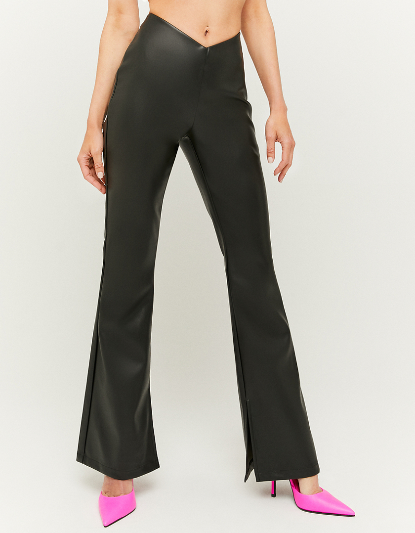 TALLY WEiJL, Pantalon Flare Taille Mi-Haute Noir for Women