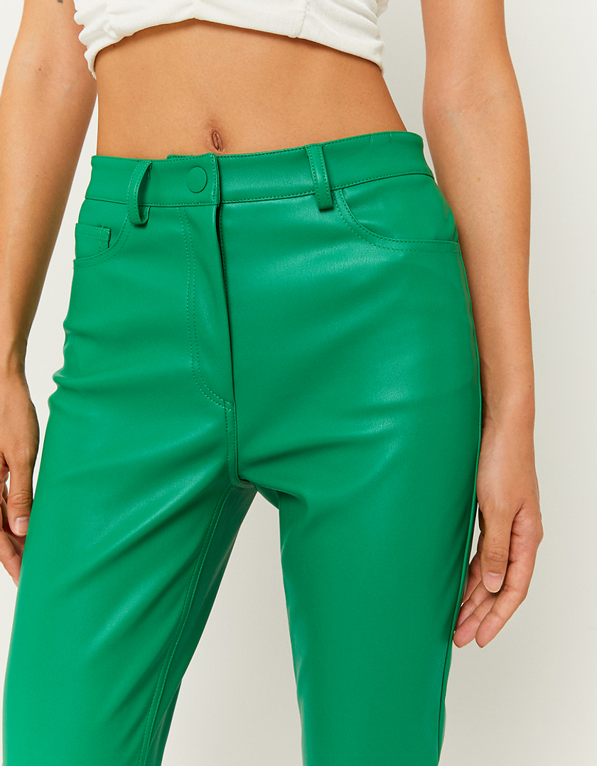 TALLY WEiJL, Green High Waist Skinny Trousers for Women