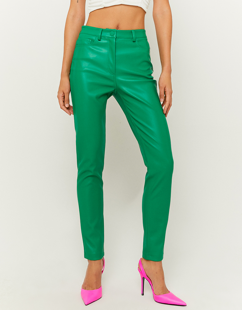 TALLY WEiJL, Green High Waist Skinny Trousers for Women