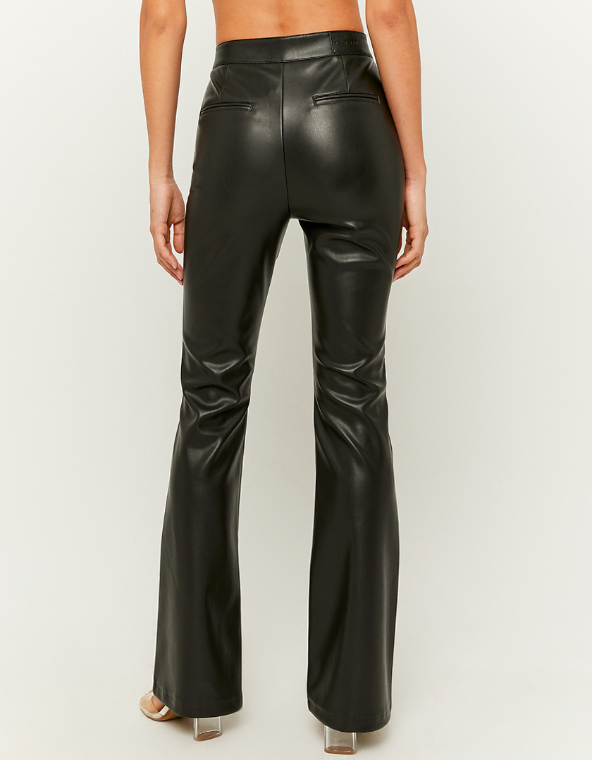 TALLY WEiJL, Pantalon Noir Taille Haute Flare for Women