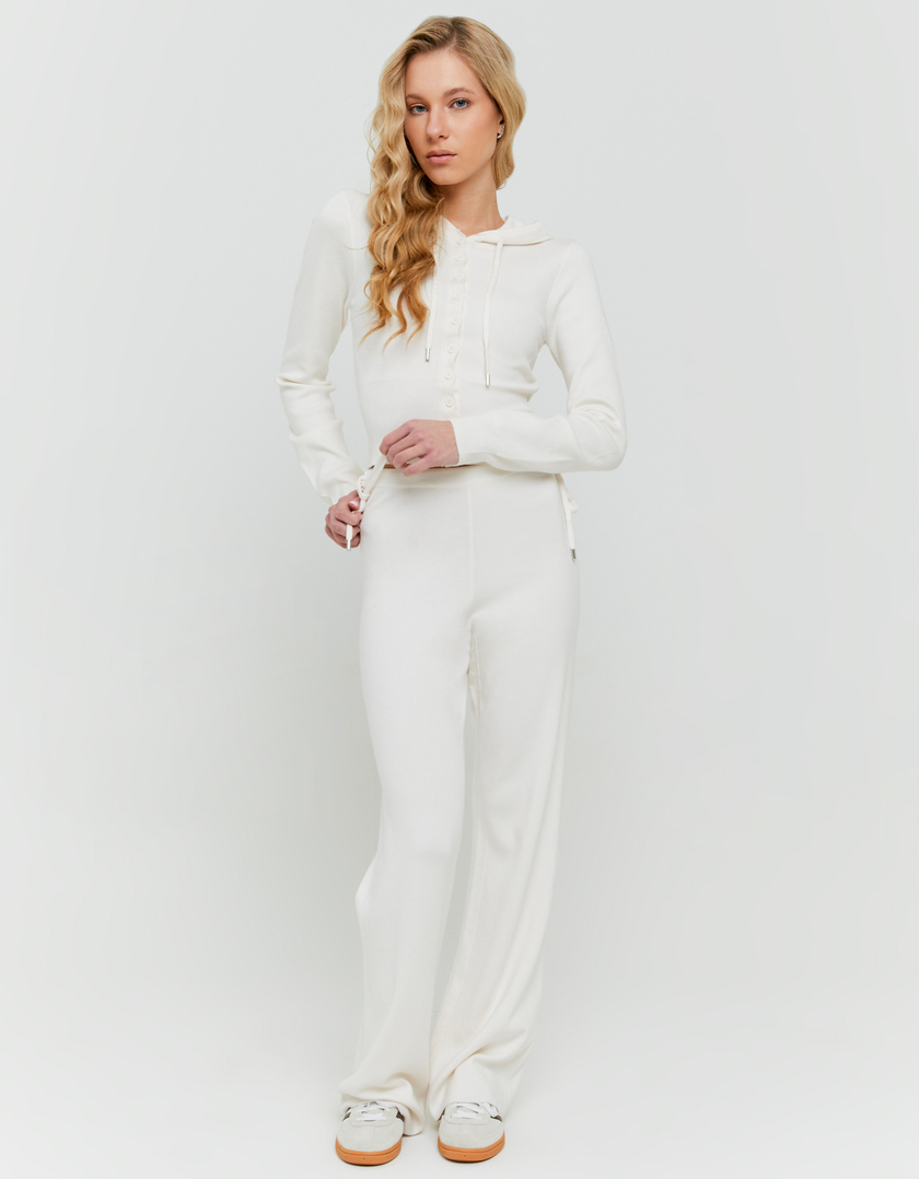 Pantaloni Bianchi in Maglia