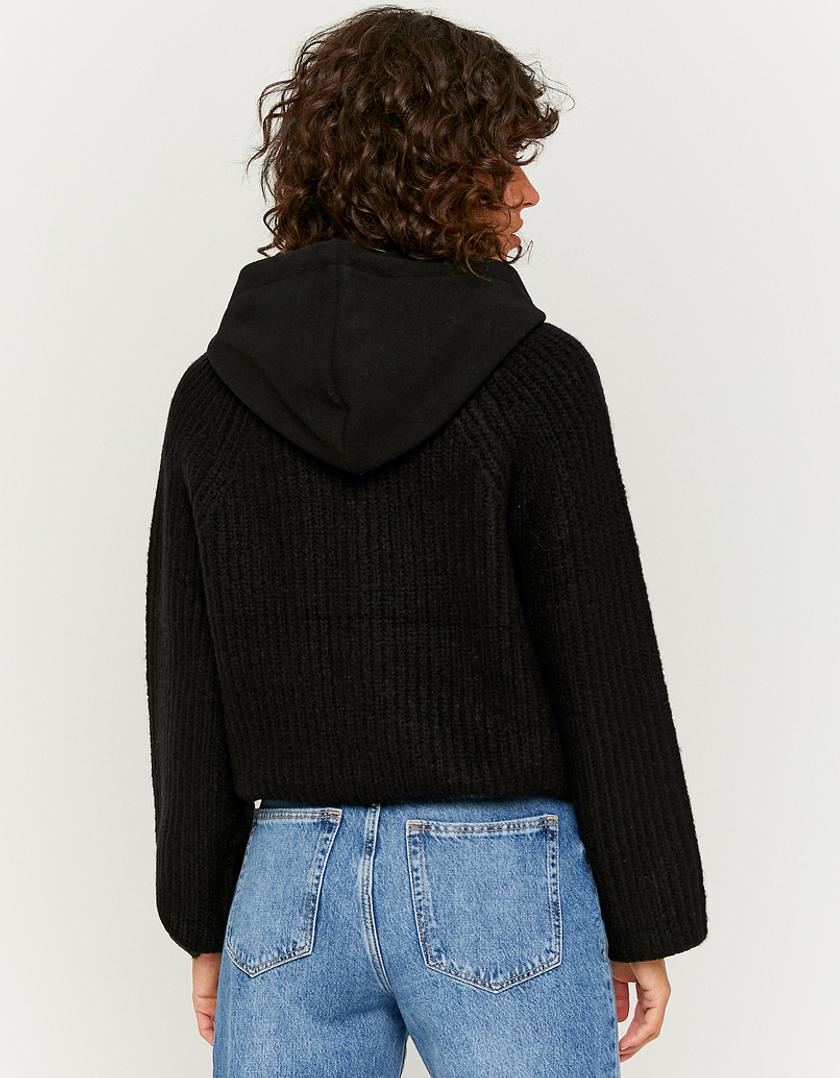 TALLY WEiJL, Czarny sweter Basic z kapturem for Women