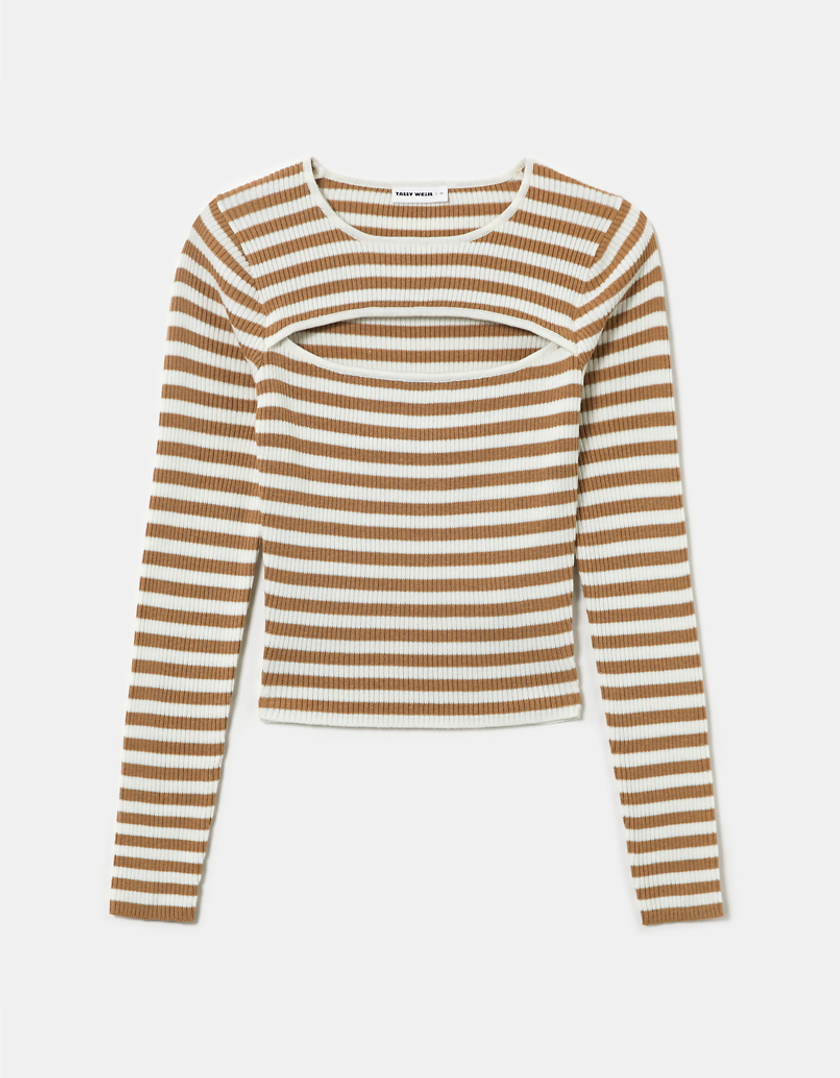 TALLY WEiJL, Top In Maglia a Righe for Women