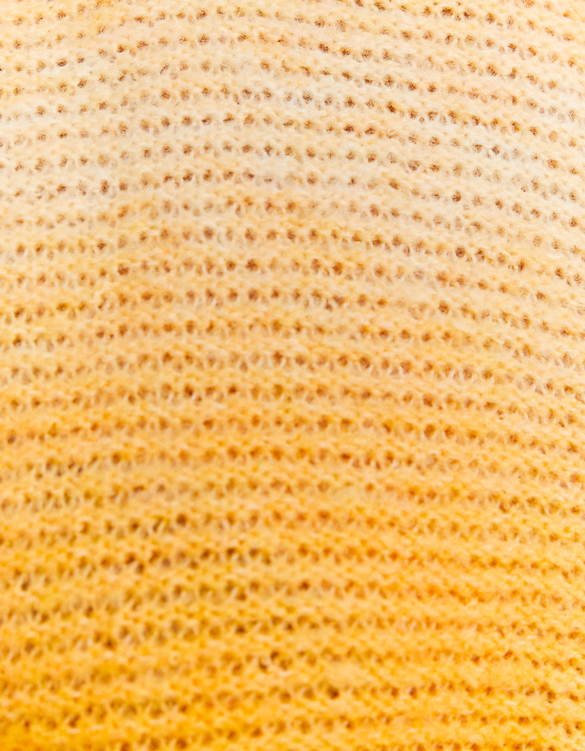 TALLY WEiJL, Żółty krótki sweter Tie Dye for Women