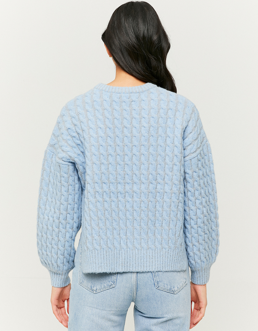 TALLY WEiJL, Blauer Pullover mit Seitenschlitz for Women