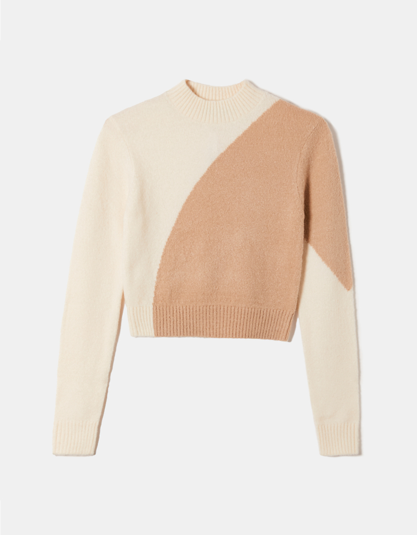 TALLY WEiJL, Colorblock Cropped Pullover for Women
