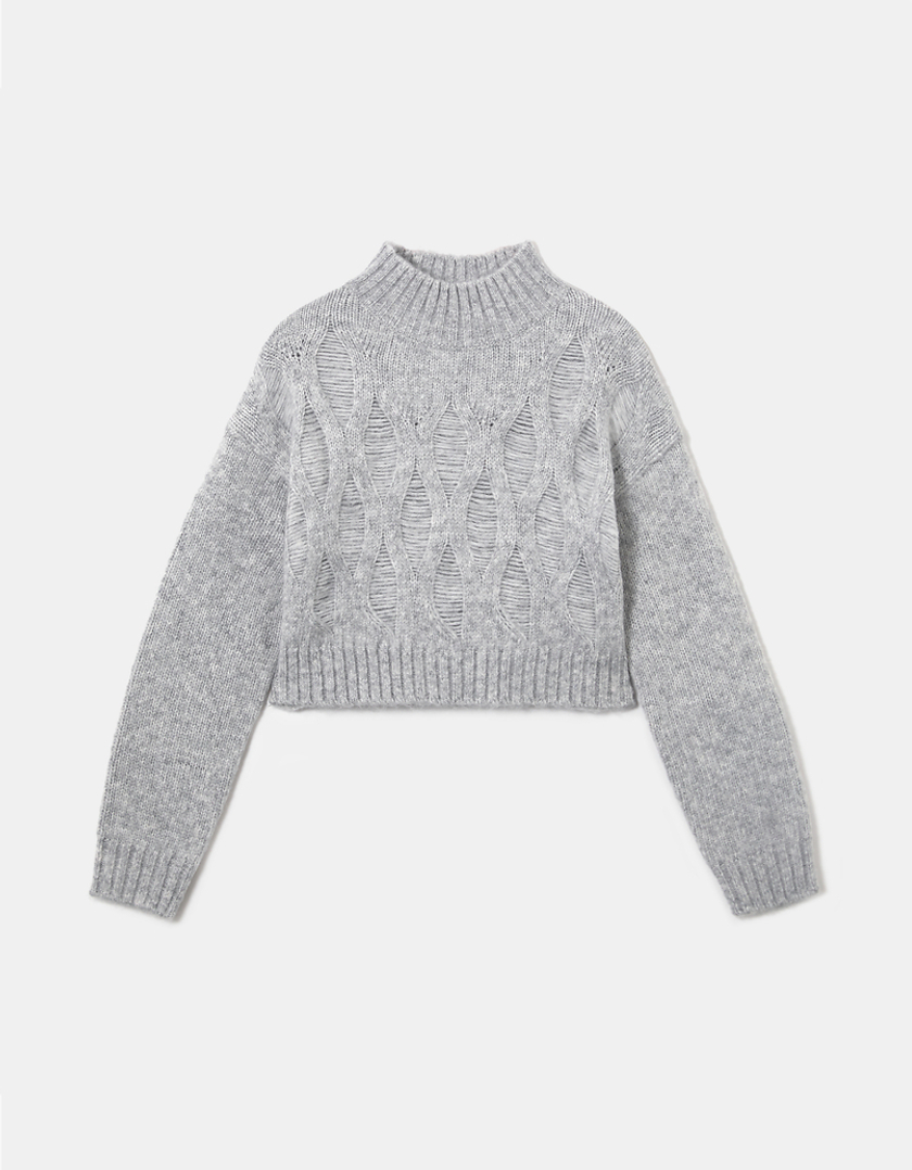 TALLY WEiJL, Pull Col Roulé Gris for Women