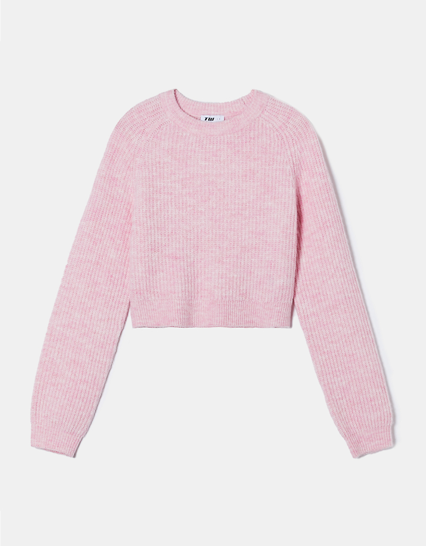 TALLY WEiJL, Pink Mélange Knit Jumper for Women