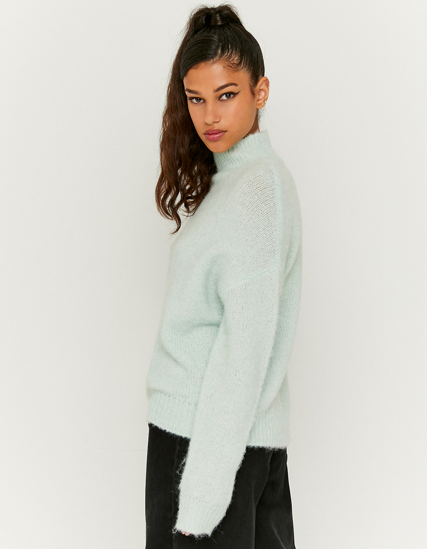 TALLY WEiJL, Zielony sweter Oversize z golfem for Women