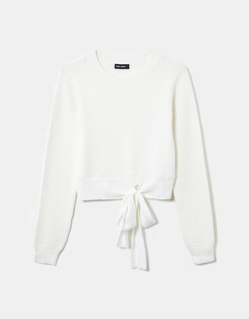 TALLY WEiJL, Biały sweter Basic for Women