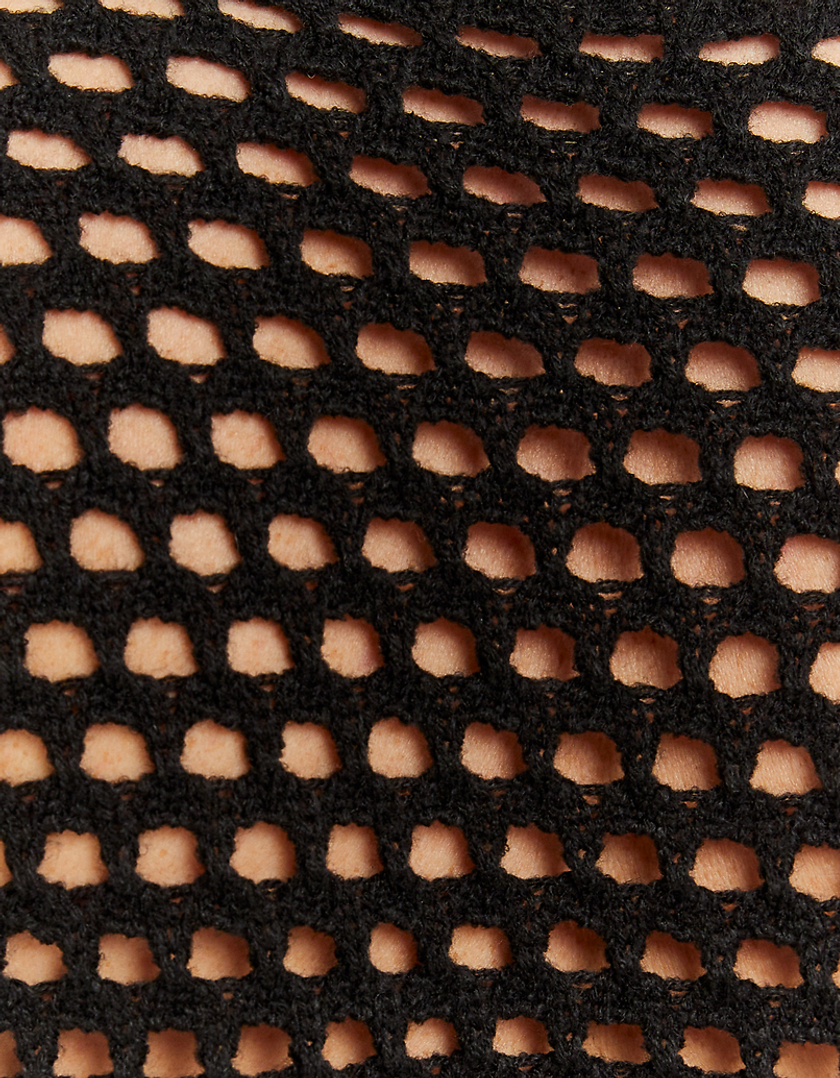 TALLY WEiJL, Pull crochet ultra-court noir for Women