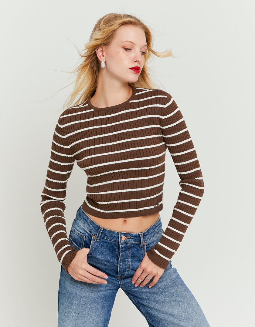 White Jumper with Detachable Strass Chain