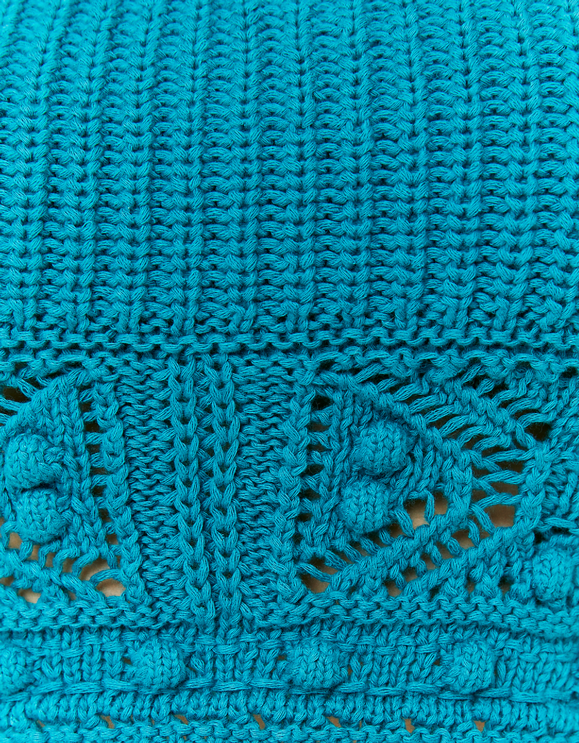 TALLY WEiJL, Μπλε Crochet Crop Top for Women