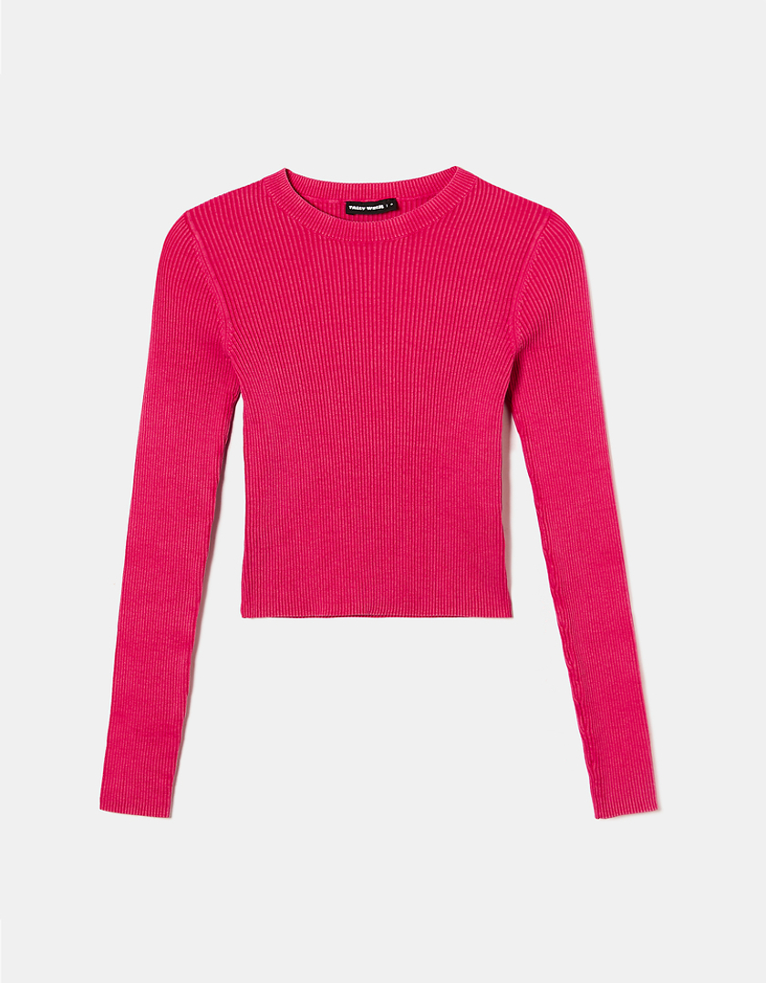 TALLY WEiJL, Top In Maglia Rosa for Women