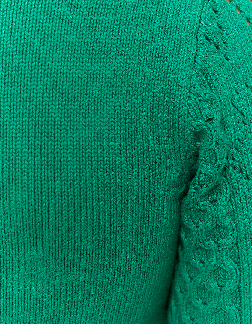 TALLY WEiJL, Green Basic Long Sleeve Jumper for Women