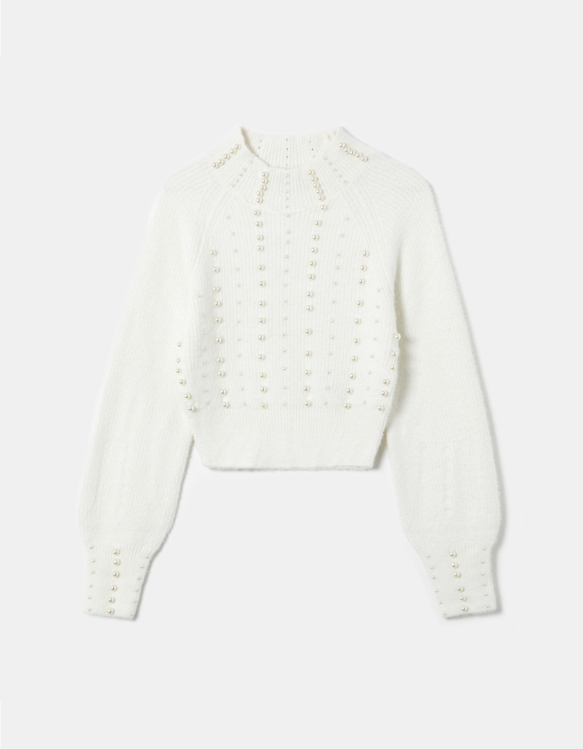 TALLY WEiJL, Biały krótki sweter for Women