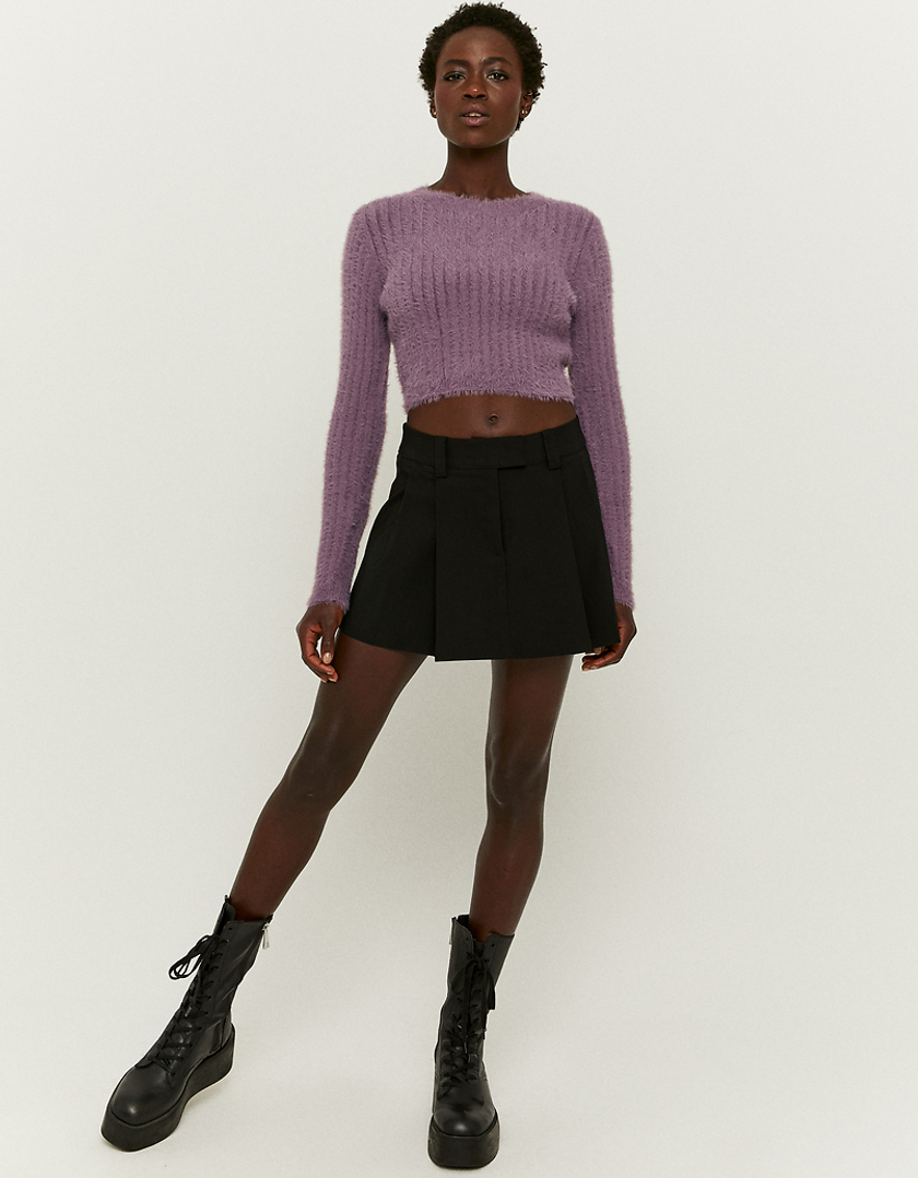 TALLY WEiJL, Purple  Soft touch Cropped Jumper for Women
