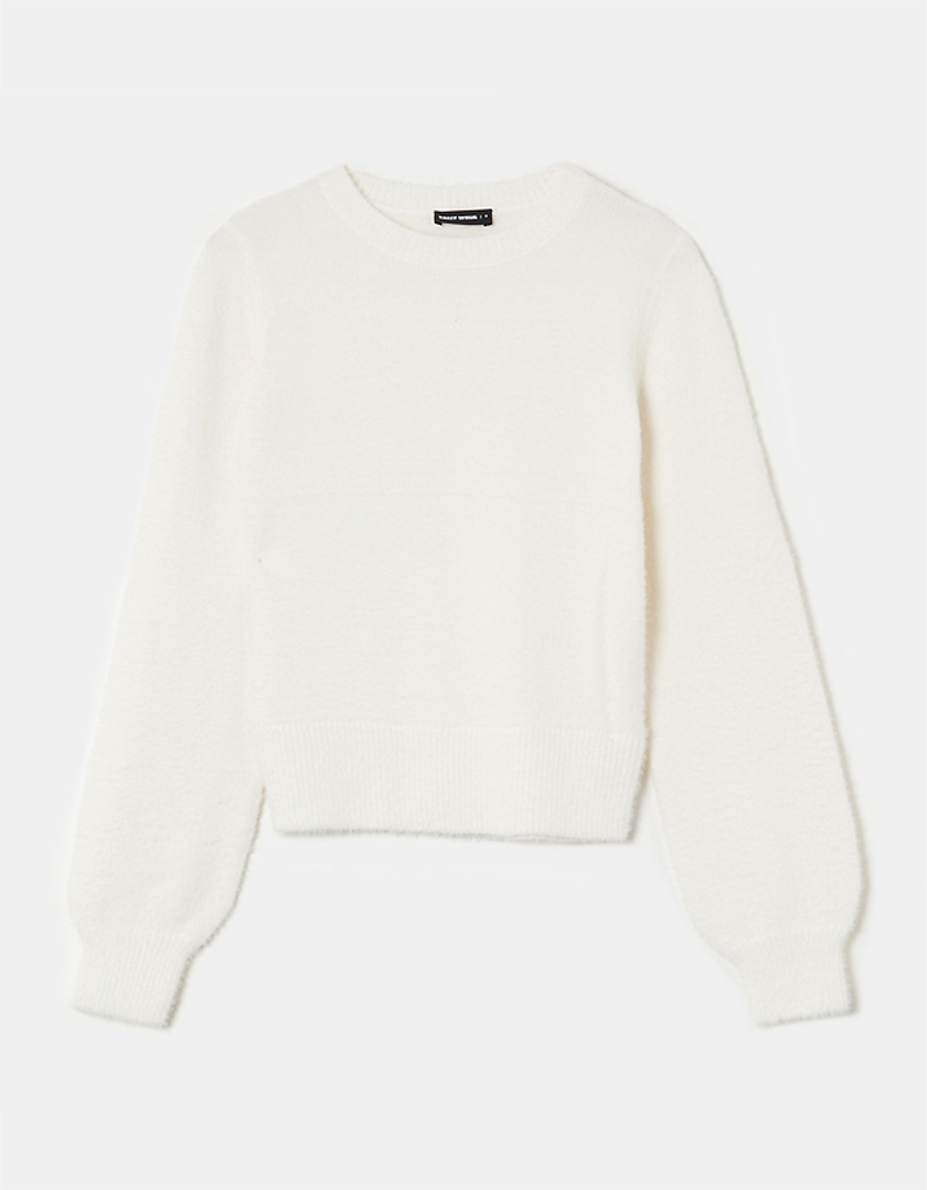 TALLY WEiJL, Pull Col Rond Blanc for Women