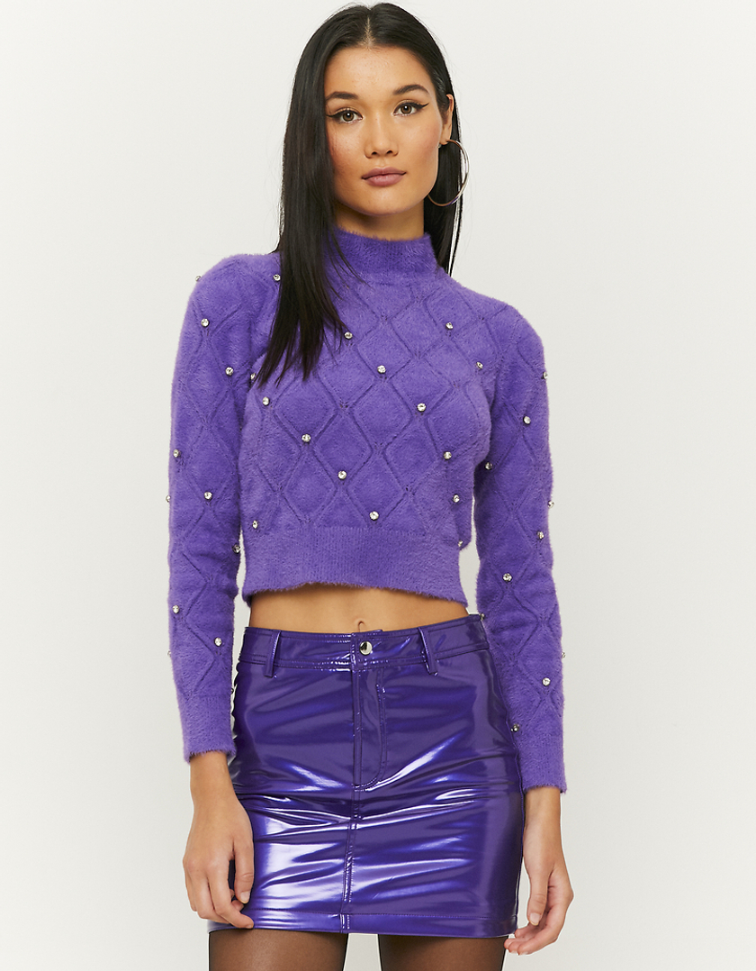 TALLY WEiJL, Pull Court Violet for Women