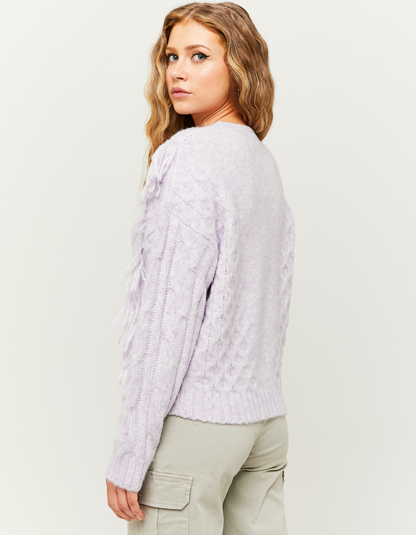 Tally Knit L S Pullover Seagrass Detail Mela main image 1