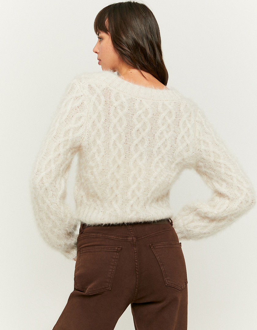 TALLY WEiJL, Miękki biały sweter for Women